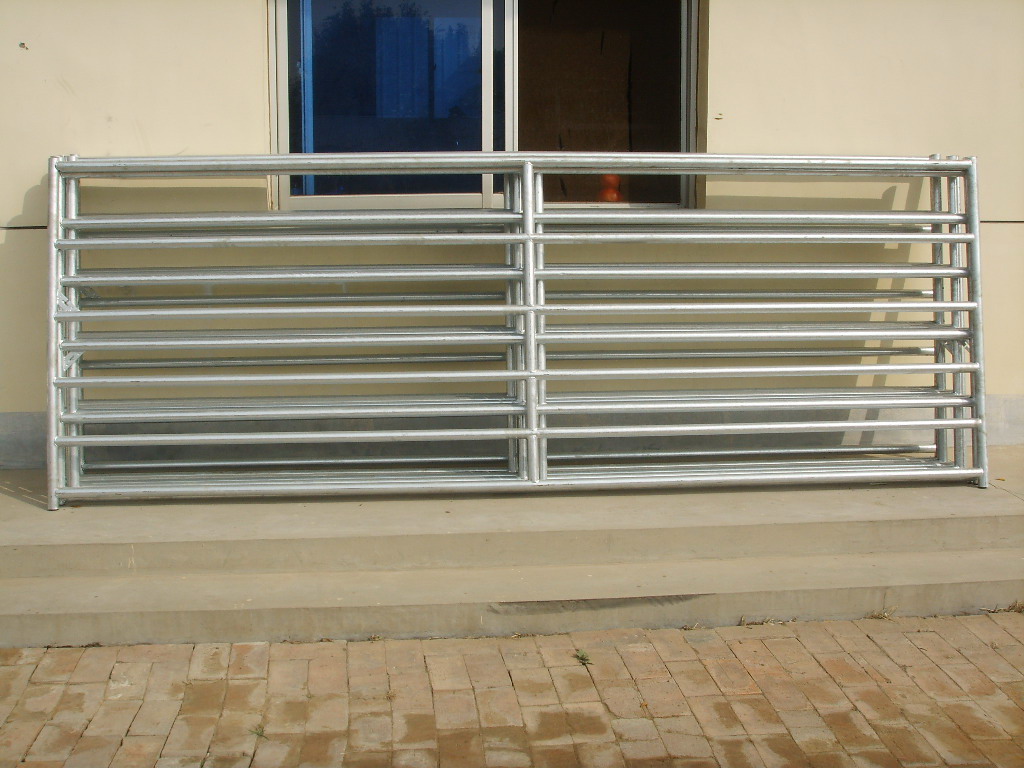 different types of galvanized steel farm metal gates with best quality