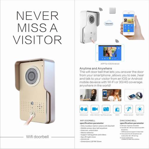 Trådlös WIFI Smart Home Doorbell