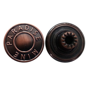 Tack button, made of brass