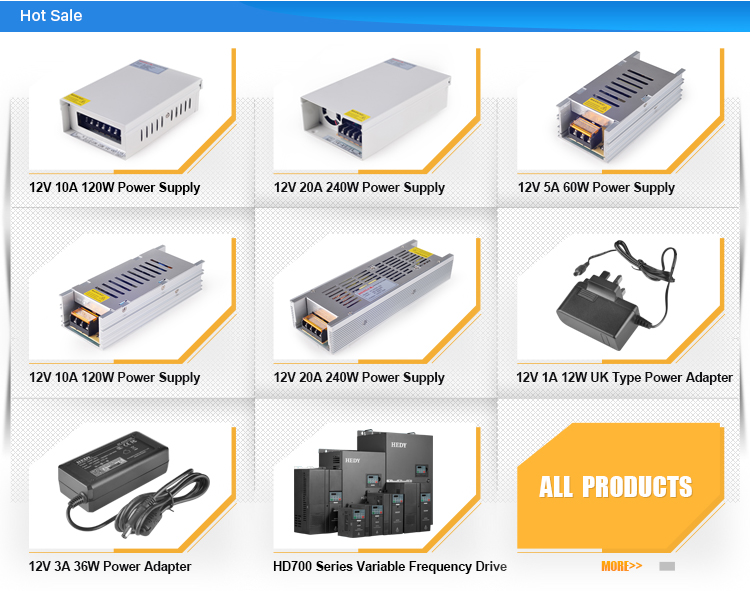 HEDY 12V power supply 120W 10A switching power supply
