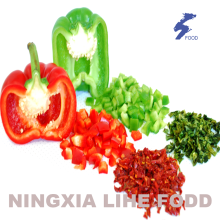 Air dried red bell pepper