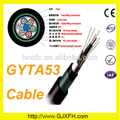 GYTA53 Fiber Optic Cable Centrual Loose Tube