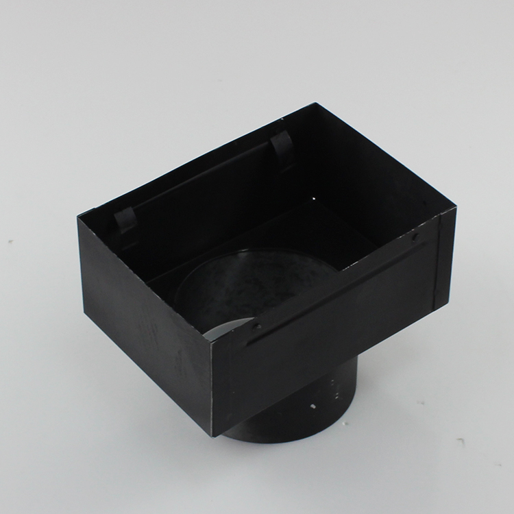 HVAC Thông gió thời tiết không thấm nước Louver Black Plenum Box Adaptor