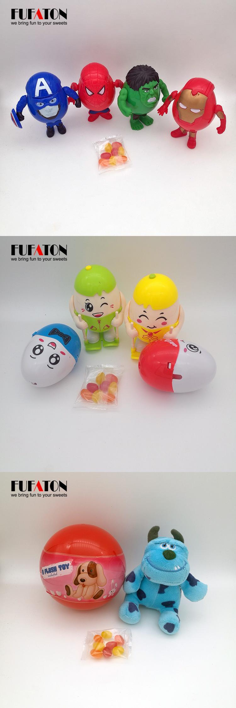 New creative surprise egg toy with candy inside