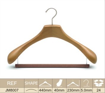 High Quality wide shoulder wooden hangers