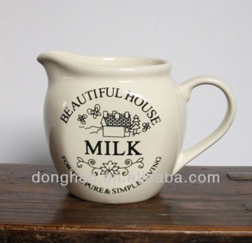 wholesale small porcelain milk jug with custom logo