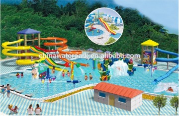 2016 Popular hot sale fibreglass pool slide splash water slide flume and water rides for sale