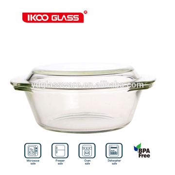 pyrex glass bowl with glass lid