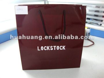 shopping paper bag lock stock