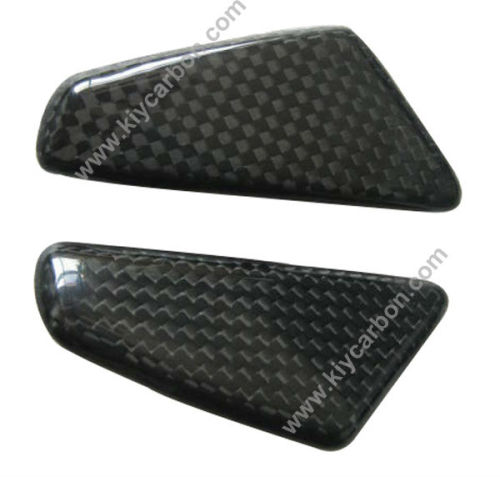 Carbon fiber mirror blockoff plates for Ducati panigale 1199