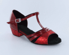 red latin shoes for kids