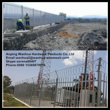 high quality best price steel palisade road fence barrier with hot galvanized