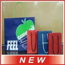 China manufacture white kraft shooping paper bag with logo