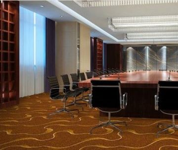 Jacquard Cut Pile Commercial Patterned Axminster Carpets 4mm 100% Wool