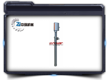 Pneumatic plunger type barrel inserting pump