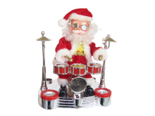 santa beat a drum