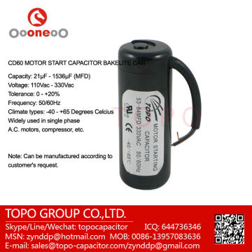 refrigerator compressor 110v starting capacitor