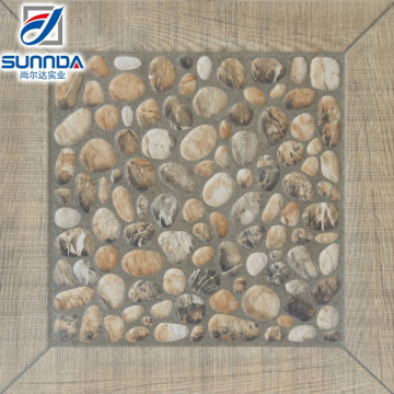400X400mm imitate pebbles non slip ceramic floor terrace garden tile
