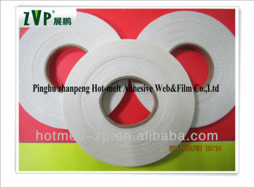 Hot melt adhesive net used in interior decoration materials