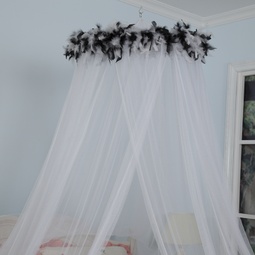 Bed Canopy Quick Easy Installation Feather Mosquito net