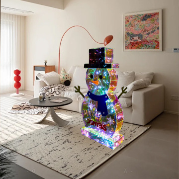 Lighted Snowman LED Window Decor - Christmas Gifts & Party Decorations