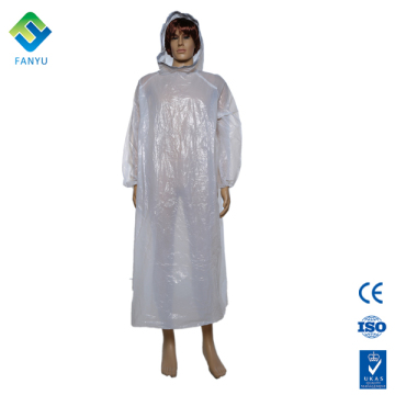 disposable plastic with sleeve light raincoat