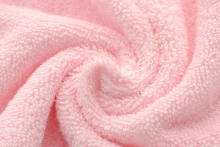 Cotton Pink Bath Towels with Dobby Satin