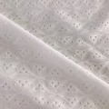 Tissu Jacquard Poly Élastique Blanc