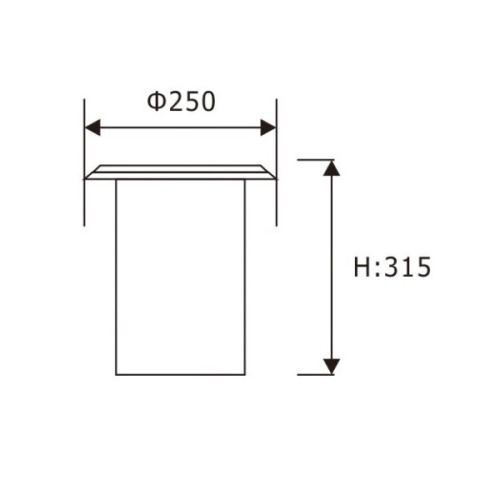 LEDER 3000K Round Shape 30W LED Inground Chiedza