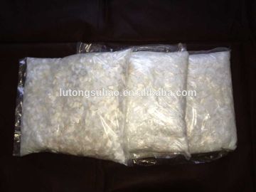 construction engineering fiber raw white short cutting concrete polyester fiber