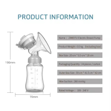 High suction electric breast pump