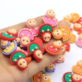 New Kawaii Assorted Resin Fruit Cabochons Flatback Dollhouse Miniatures Fruit Cabs With Cute Lovely New Born Babay Face Decor