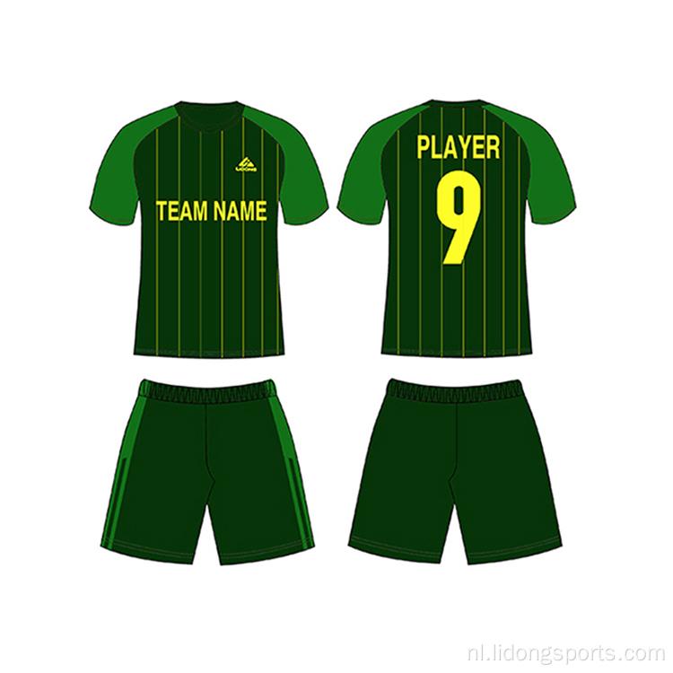 Ontwerp voetbalteam training uniformen aangepaste voetbal jerseys