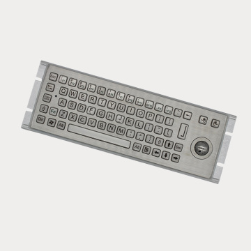 Teclado industrial metálico con bola de pista