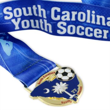 캐롤라이나 청소년 축구 에나멜 메달