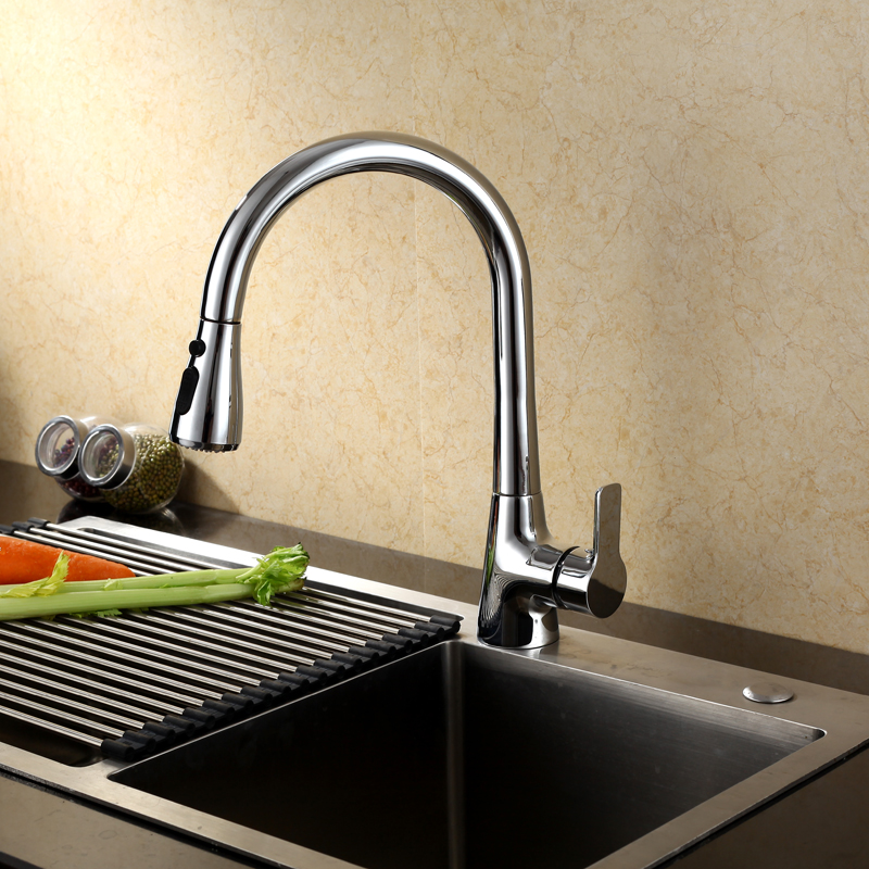 Hight Gooseneck Pull Out Kitchen Faucet Hight Gooseneck Pull Out Kitchen Faucet