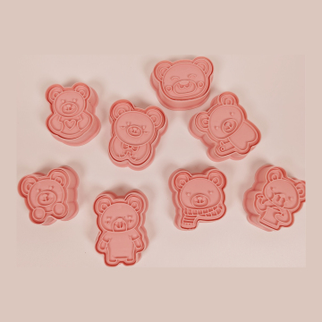 3D Animal Cookie Stamp Molds for Custom Baking