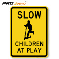 Reflective STOP-SLOW traffic paddles