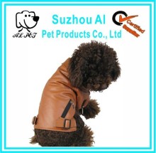 Luxury Pet Coat Artificial Leather Dog Jacket