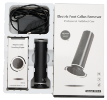 Electric File for Hands and Feet: Pedicure Device, Scrapers & Exfoliating Polisher