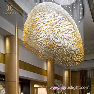 Modern custom chandeliers Hall honeycomb chandeliers Crystal custom chandeliers Hotel chandeliers