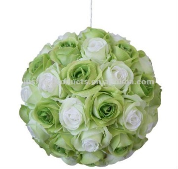 7.5" Wedding Rose Hanging Ball, Wedding Flower Balls, Silk Rose Balls