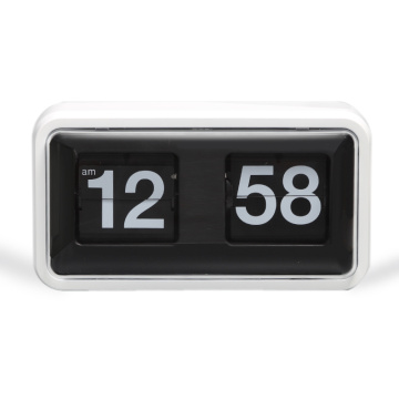 Flip Clock con scatola di plastica nera