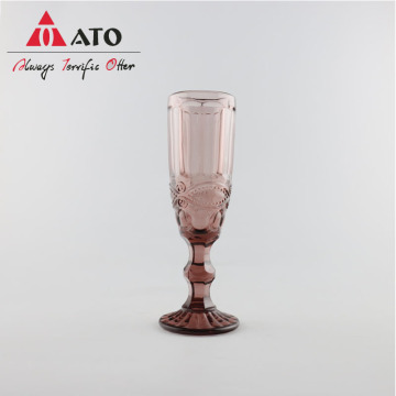 wedding Purple champagne glass goblets