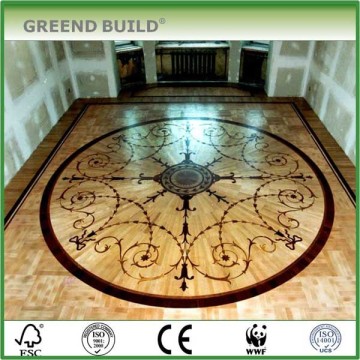 Living room art medallion floor patterns