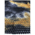 Poly sheril tie dyed knitted fabric