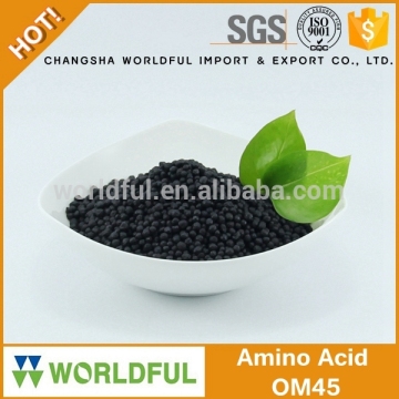 organic amino humic balls with high organic matter 45% / bio fertilizer /amino acid granule fertilizer