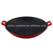 cast iron wok set