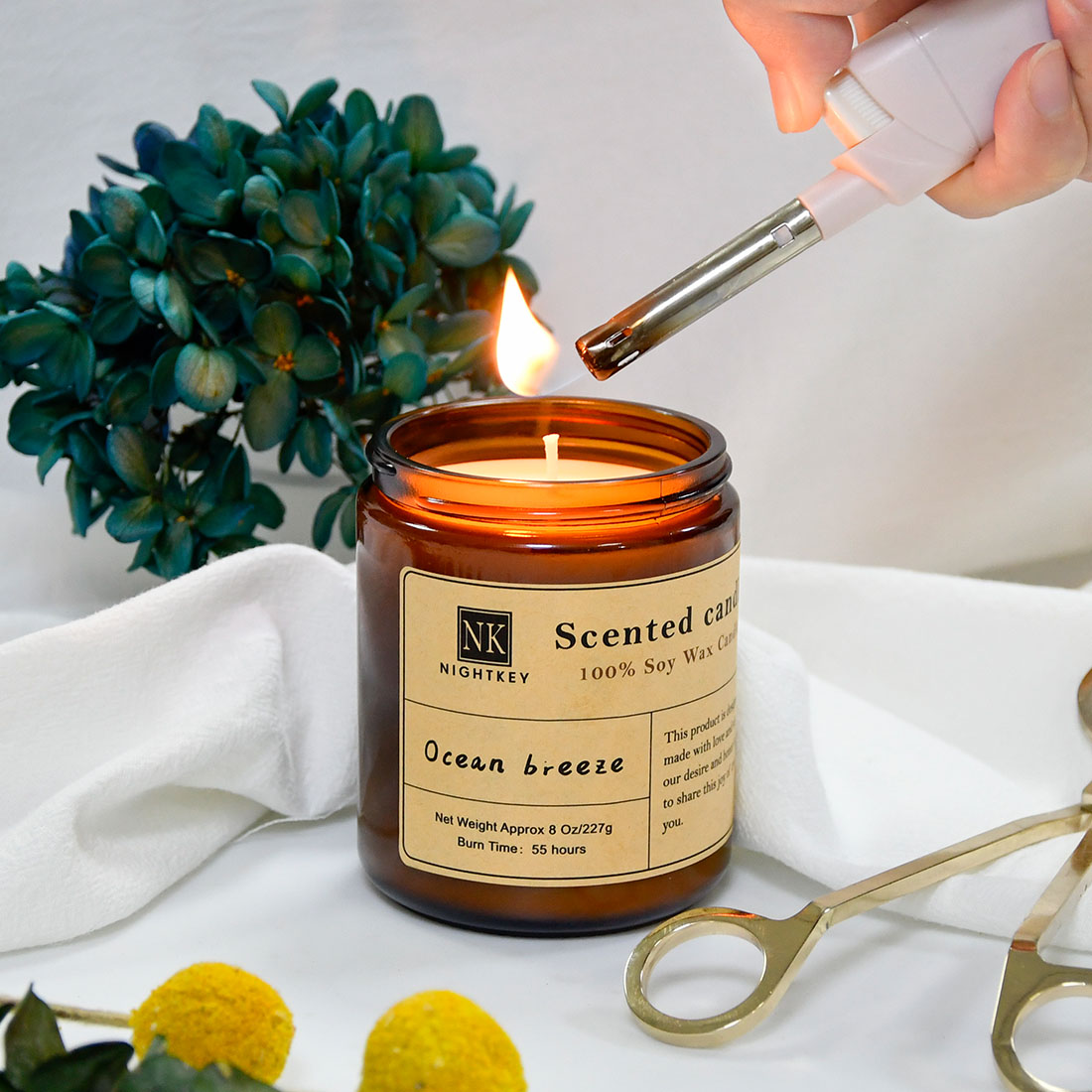 Unique Organic Private Label Soy Wax Scented Candles