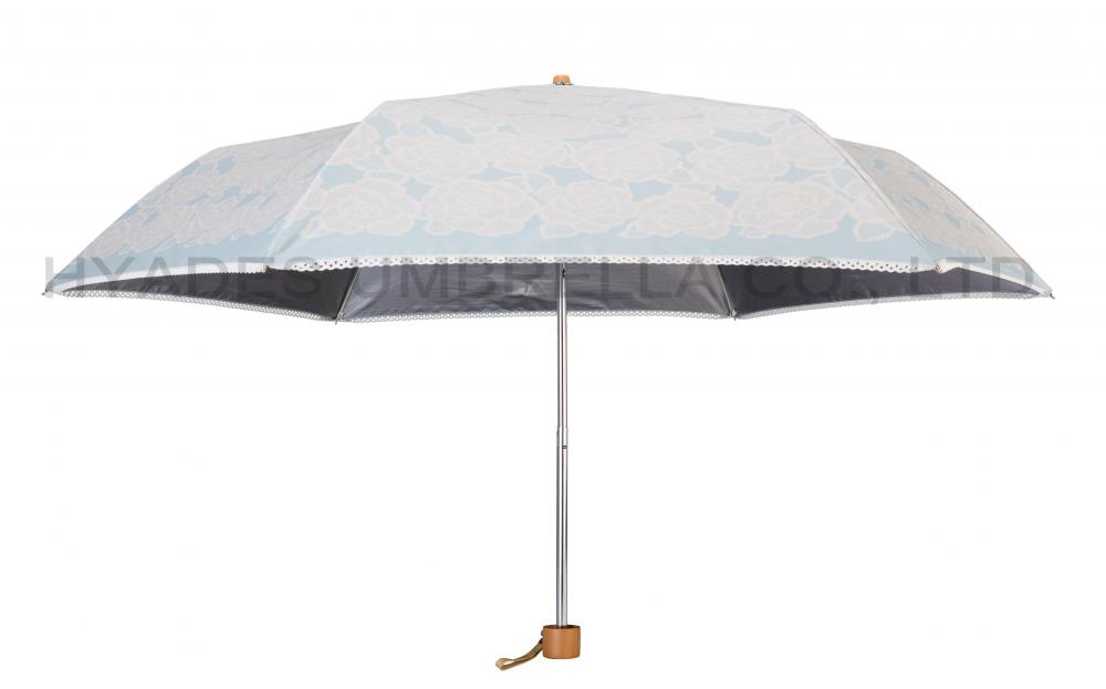 Lightweight Printed Mini 3 Folding Umbrella